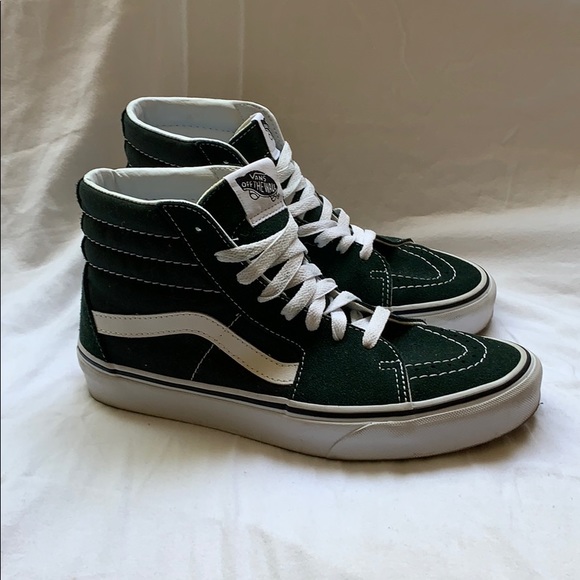 Old Skool Vans Green High Top - Picture 1 of 7